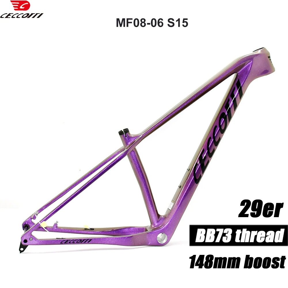 

CECCOTTI 2025 New T1000 Carbon Mountain Bike Frame 12x148mm Boost Internal Routing 29er MTB Carbon Frame