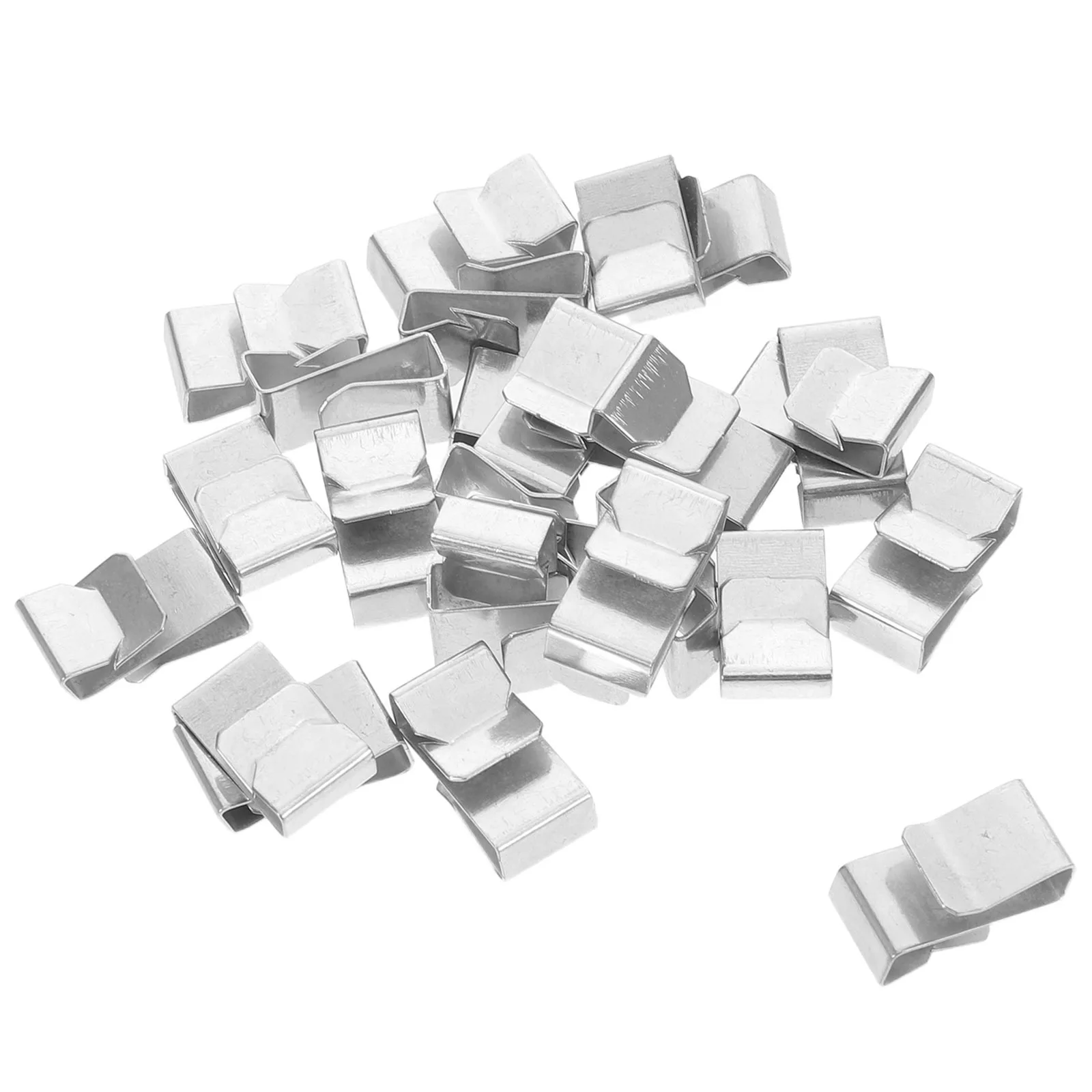 

75pcs Wire Clips Metal Cable Clamps Heavy Duty For Trailer Wiring Solar Panel Cable Management Extension Cord Mounting