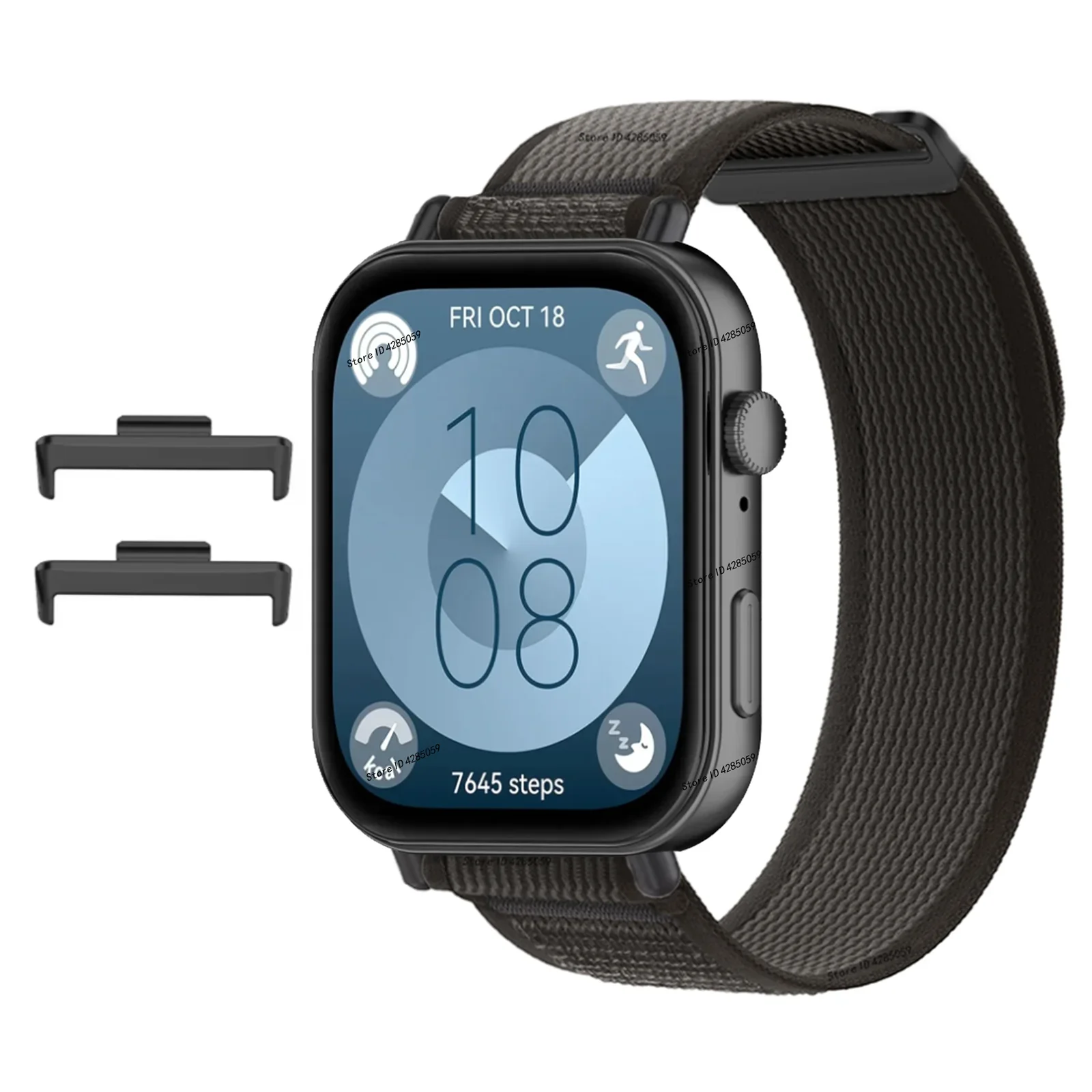 حزام حلقة من النايلون لساعة Huawei Watch Fit 3 Smartwatch Watchband الرياضية القابلة للتنفس سوار ساعة Fit 3 ملحقات موصل Correa