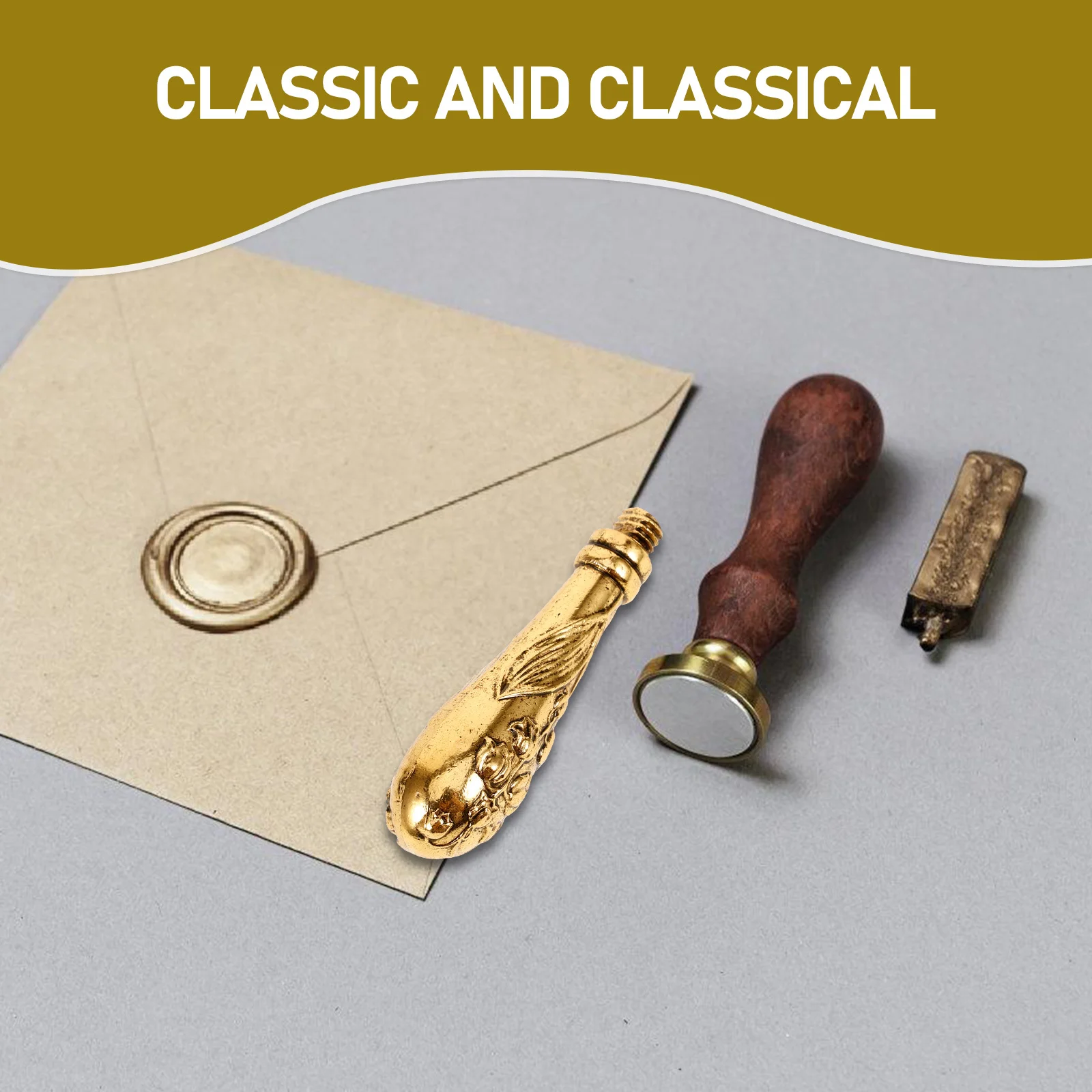 

Alloy Stamp Handle Retro Metal Wax Seal Handle For Envelope Scrapbooking Wedding Diy Stamp Replacement Tool