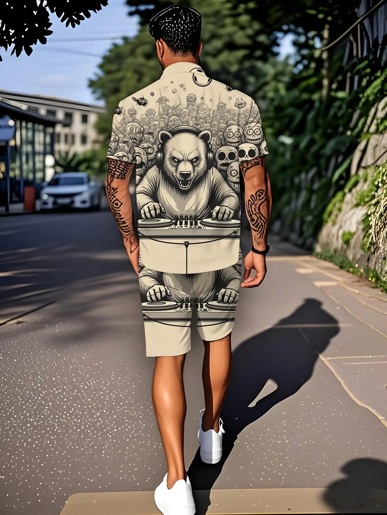 Men's Shirt Sets 2026 Spring/Summer Y2k tracksuits 3D Printed jogging suit tracksuit  for man Graphic men's chandals sweat suit