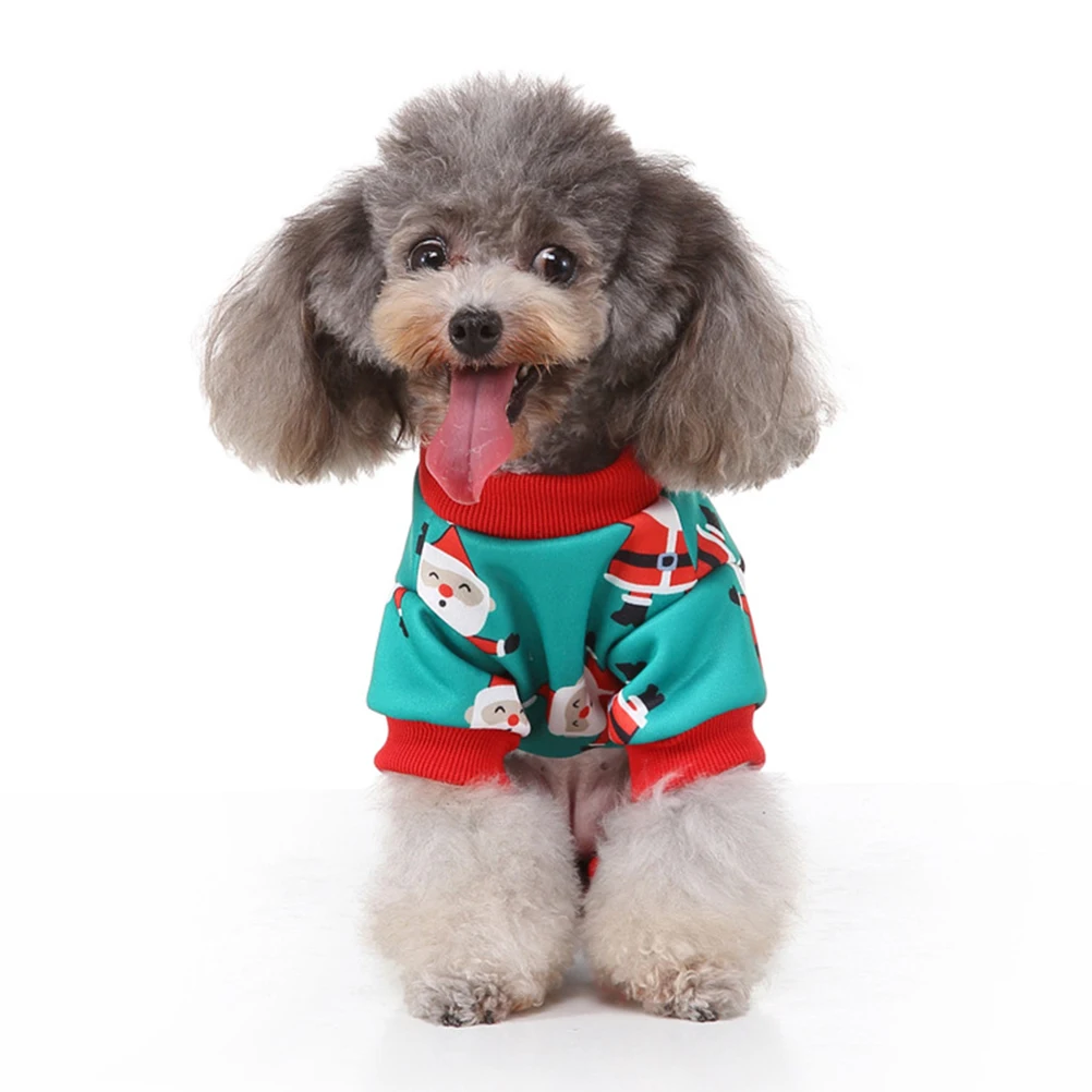 

Christmas Dog Clothes Pet Costume Jumpsuit Comfortable Durable Party Outfit Puppy Walking Jogging Photo Sdz79 Xl Green