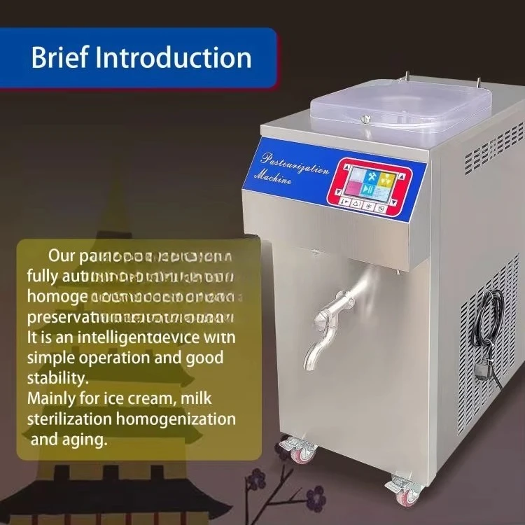 سعر آلة بسترة الزبادي بالجملة 3 في 1 دفعة الآيس كريم