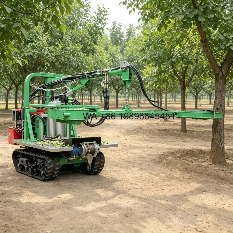 Wmwmnu for Farm Fruit Shaking Trunk Shaker Orchard Fruit Harvesting Operations Self Propelled Olive Tree Shaker
