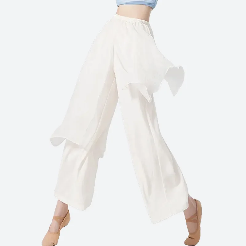 

Dance pants culottes modern dance practice clothes women's loose new performance clothes classical Chinese dance irregular