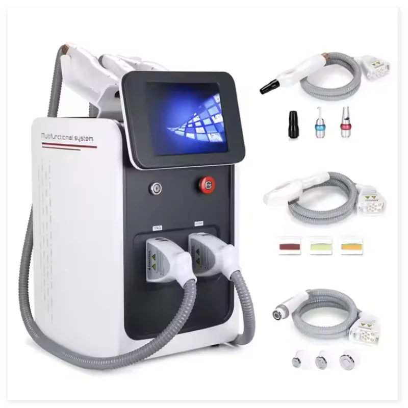 

Professional and Good Quality 3 in 1 Laser Hair Removal + Picosecond Tattoo Removal & RF Lifting Anti-Aging Machine, Salon Use