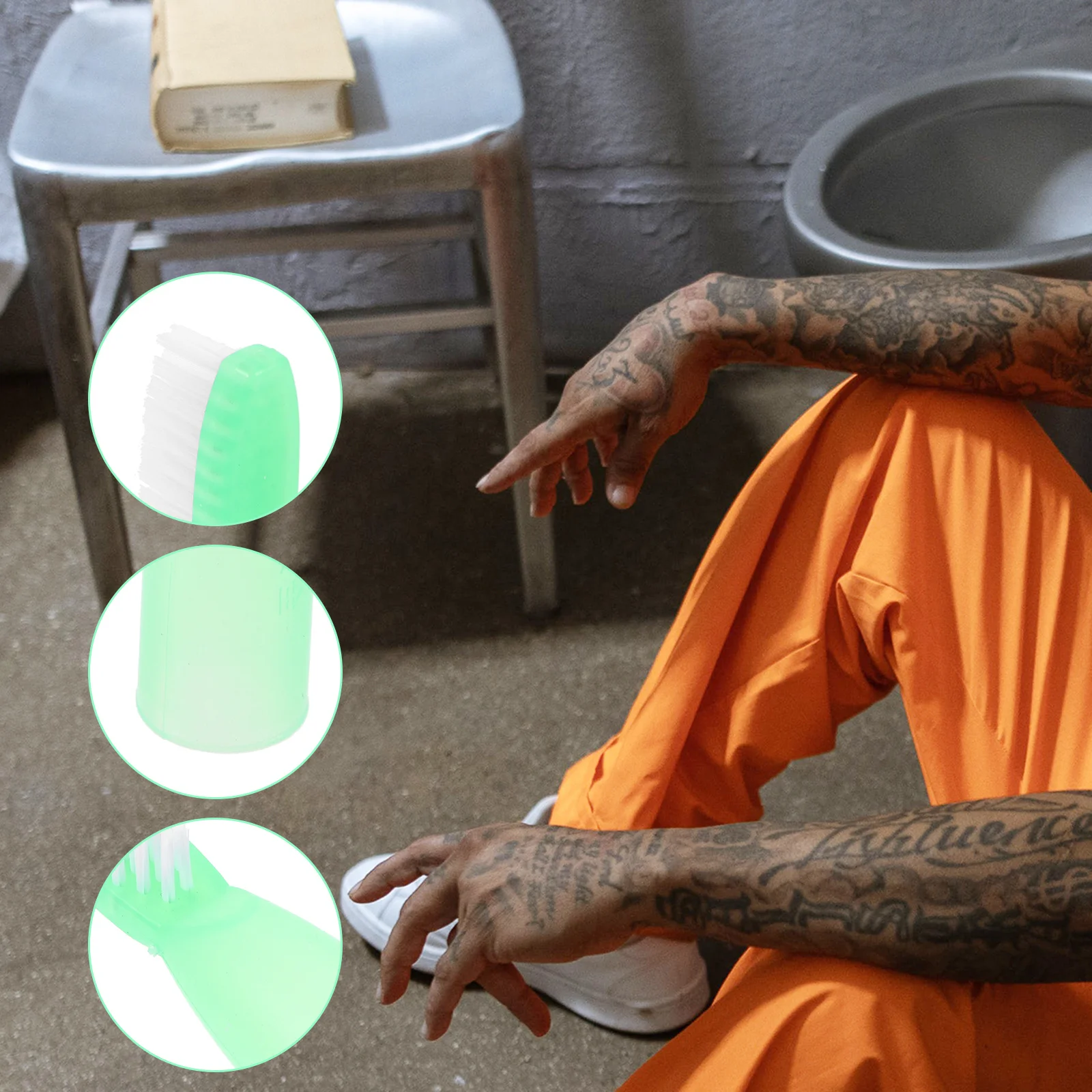 10 قطعة فرشاة أسنان السجن حجم صغير مقبض قصير فرشاة أسنان محمولة شعيرات ناعمة خفيفة الوزن آمنة للعناية بالأسنان #6