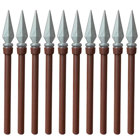 MOC Medeltida Militära Vapen Byggstenar Delar Slott Riddare Soldat Svärd Båge Armborst Hjälm Spjut Modell Tegelstenar Pojke Leksaker 8 best sales Lego medeltida vapen - №1