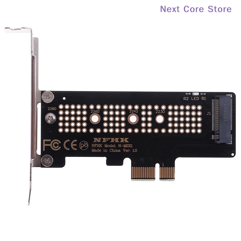 [NC]NVMe PCIe M.2 NGFF SSD To PCIe X1 Adapter Card PCIe X1 To M.2 Card With Bracket Computer Accessories[NC]