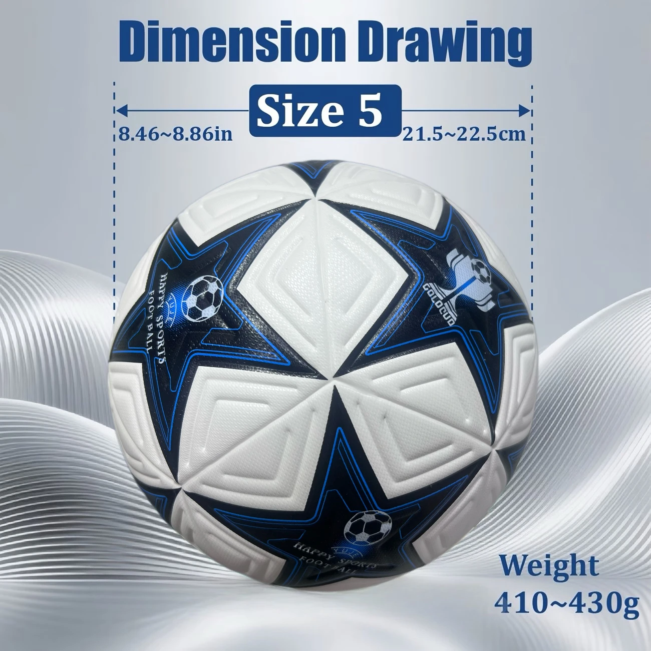 High Quality Official PU Football Size 5 Wear Resistant Outdoor Sports Soccer Ball for Training And Match Play