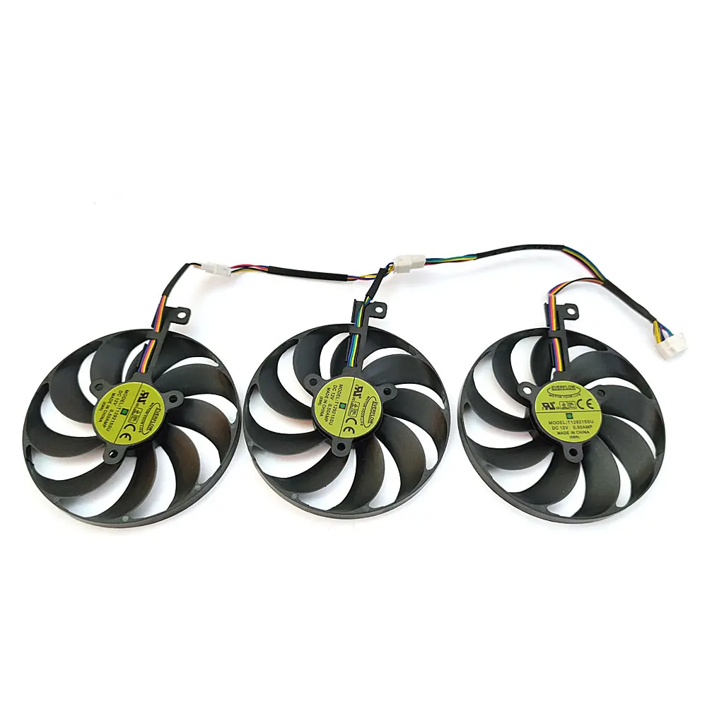 Novo 1 conjunto FDC10H12S9-C t129215su rtx 2080 2070 fã gpu, para asus rx 5700xt 5700 5600xt rog strix oc placa gráfica ventilador de refrigeração