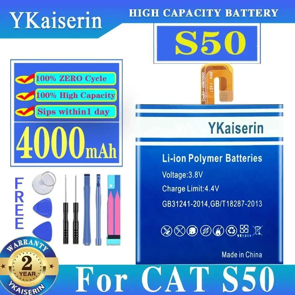 

Premium Replacement Mobile Phone Battery For Caterpillar Cat S50 4000Mah