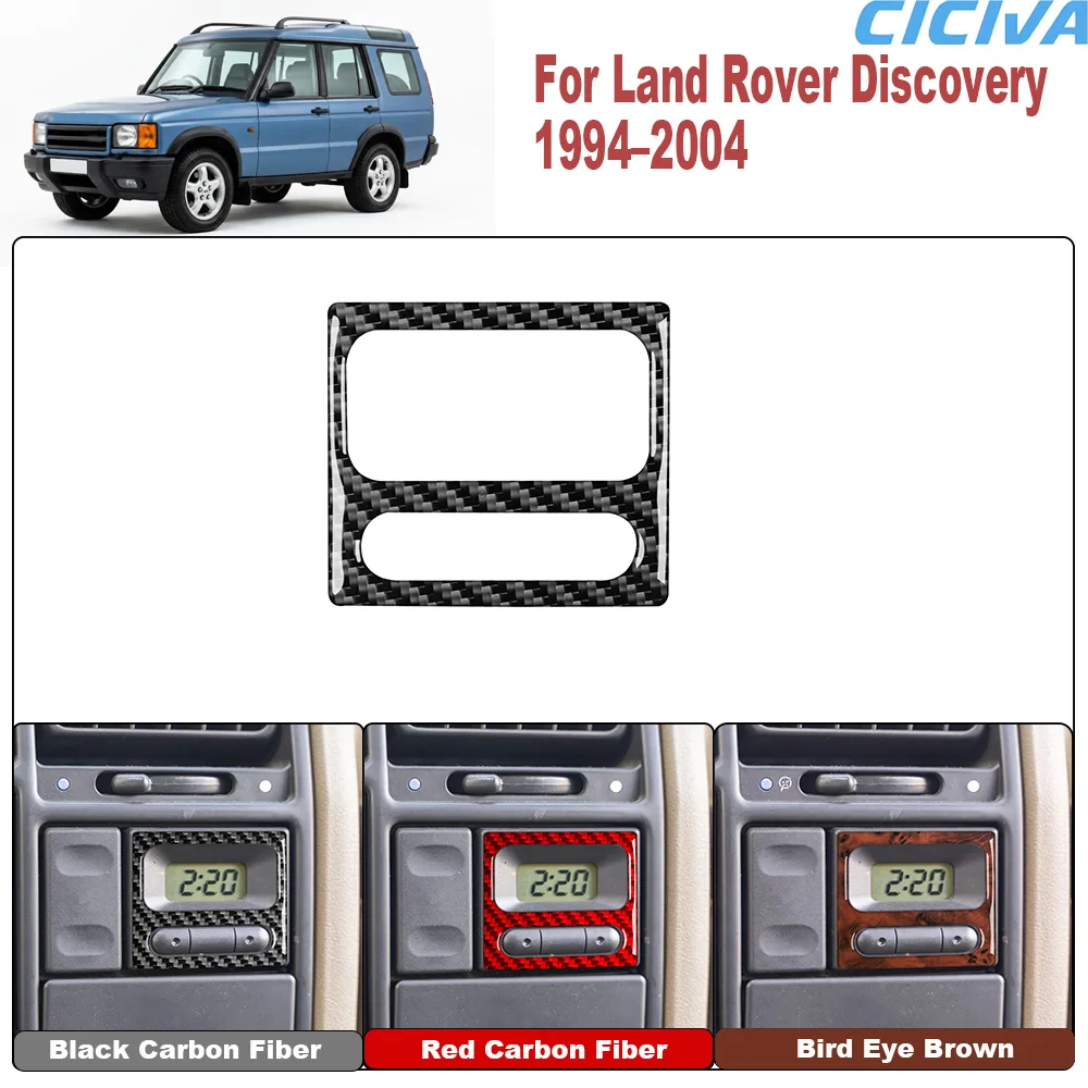 For Land Rover Discovery 1994 1995 1996 1997 1998 1999 2000 2001 2002 2003 2004 Real Carbon Fiber Clock Panel Trim