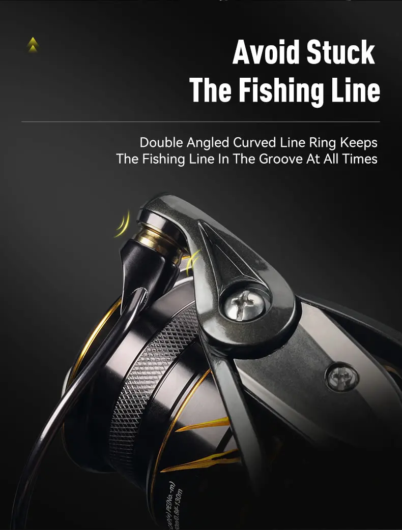 KINGDOM Micro Fly Reel Pro 800 1000 2000 2500 3000 Spinnrolle 8+1BB 5.2:1 6.2:1 Übersetzungsverhältnis Ultraleichte Angelrolle – Detail 9