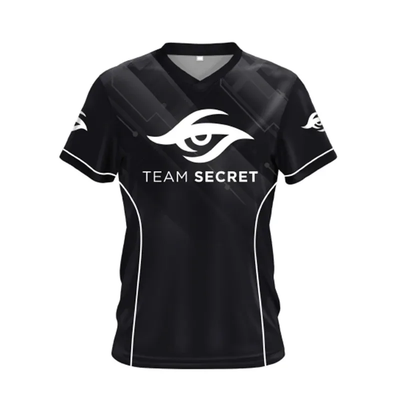 دوتا 2 TeamSecret الفانيلة مخصصة اسم التي شيرت فريق سر جيرسي الرجال النساء تي شيرت مخصص معرف تي شيرت أعلى