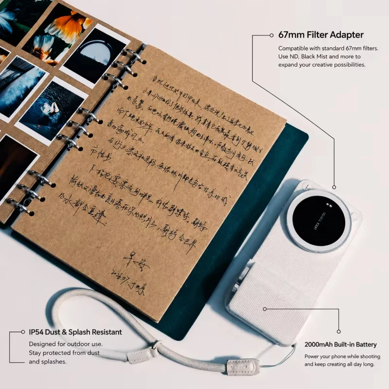 Original  17 Ultra Photography Kit Pro, Camera Grip Case 2000mAh Battery,67mm Filter Adapter,Bluetooth Shutter,Half‑Press