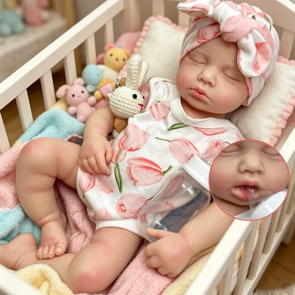 

Real Touch 50cm Comfort Emotional Doll Full Soft Silicone Reborn Baby Realistic Texture Companion For Emotional Support Toy