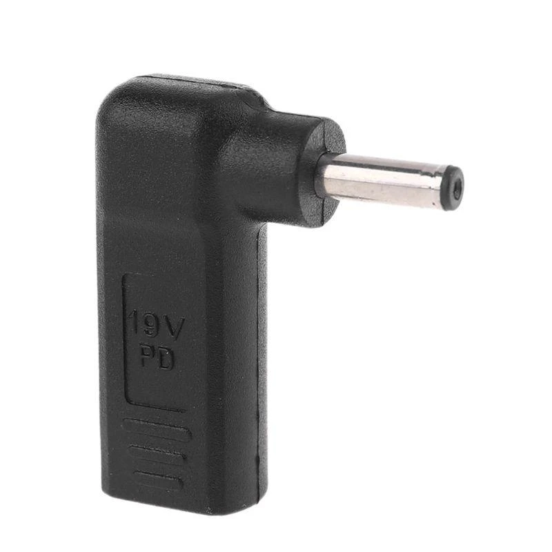 462B 90 Degree Type C Female to 4.0x1.35mm Male Plug Connector Laptop Power Plug Converter for Zenbook UX21A UX31A UX32A