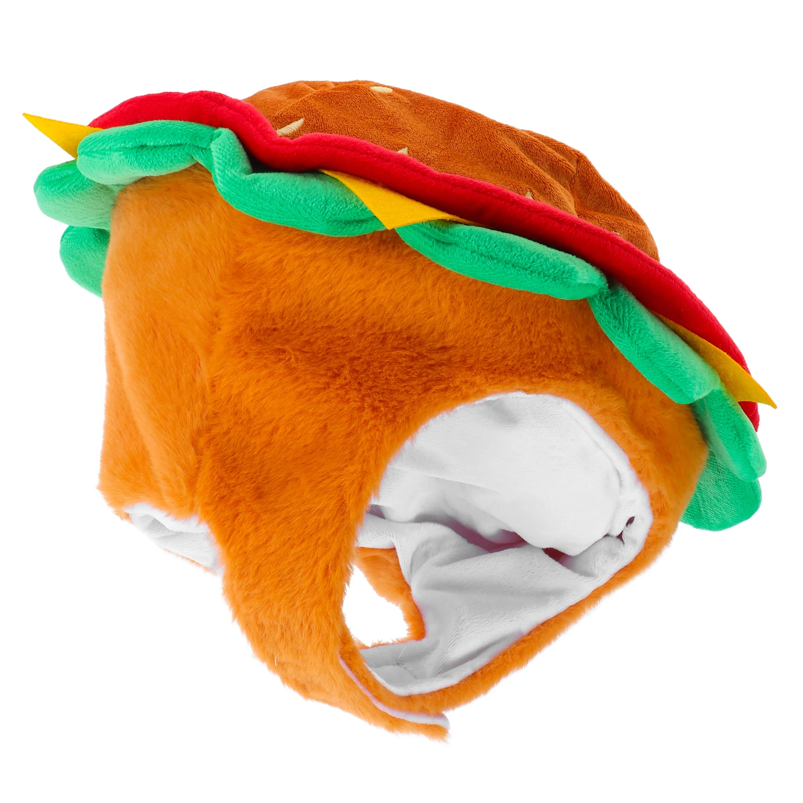 

Hamburger Hat Party Headdress Costume Accessory Creative Cap for Halloween Carnival Performance Funny Gift Prop Burglar