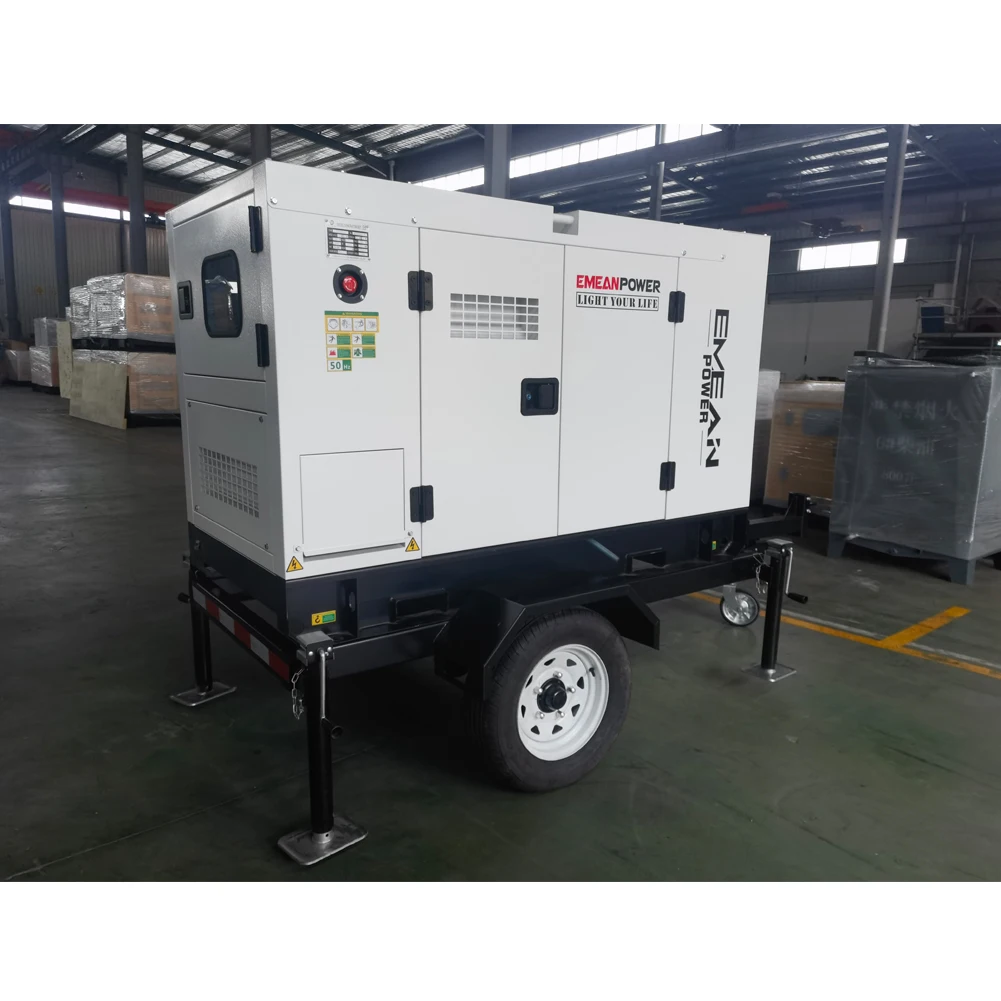 Generator Portabel AC Satu Fasa Diesel 30 Kva 24kw Tipe Senyap Inverter untuk Rumah