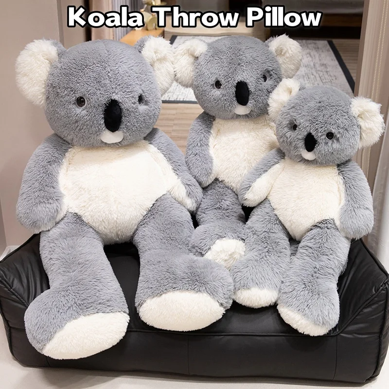 

80/100 см большой размер коала плюшевая подушка-компаньон для сна подушка украшение для дивана кукла мягкая игрушка детский подарок на день рождения