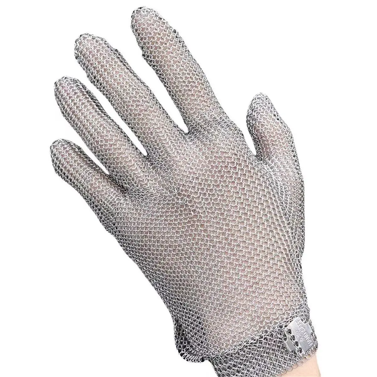 

Anti Cutting Gloves Stainless Steel Mesh Glove Adjustable Wrist Buckle Multi-Purpose Butcher Glove M Model