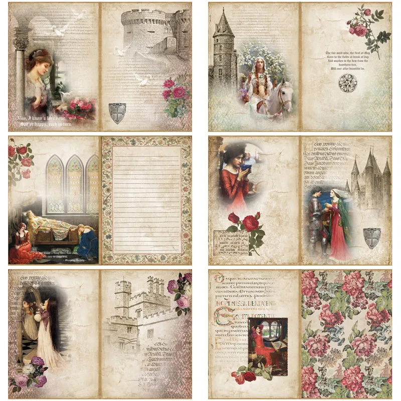 1 pacote retro tempos medievais do vintage adesivo diy artesanato scrapbooking álbum lixo diário adesivos decorativos