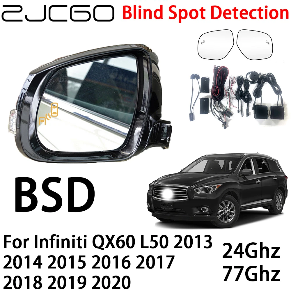 

ZJCGO Car BSD Radar Warning System Blind Spot Detection Safety Driving Alert for Infiniti QX60 L50 2013~2020