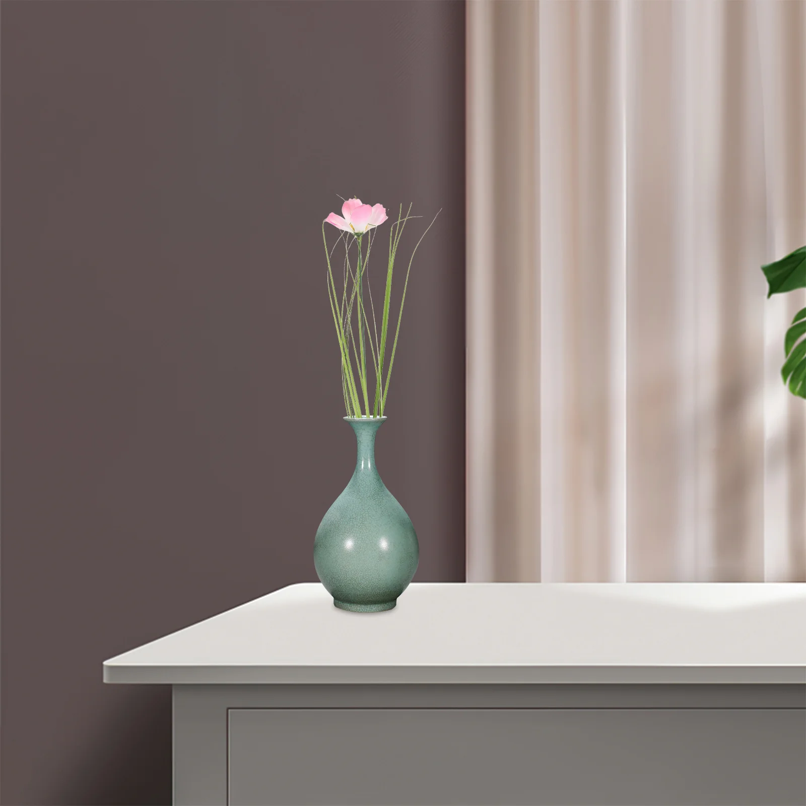 

10Pcs Artificial Onion Grass Plants 50cm Tall Fake Shrubs Faux Stems for Indoor Outdoor Garden Office Decorative Greenery