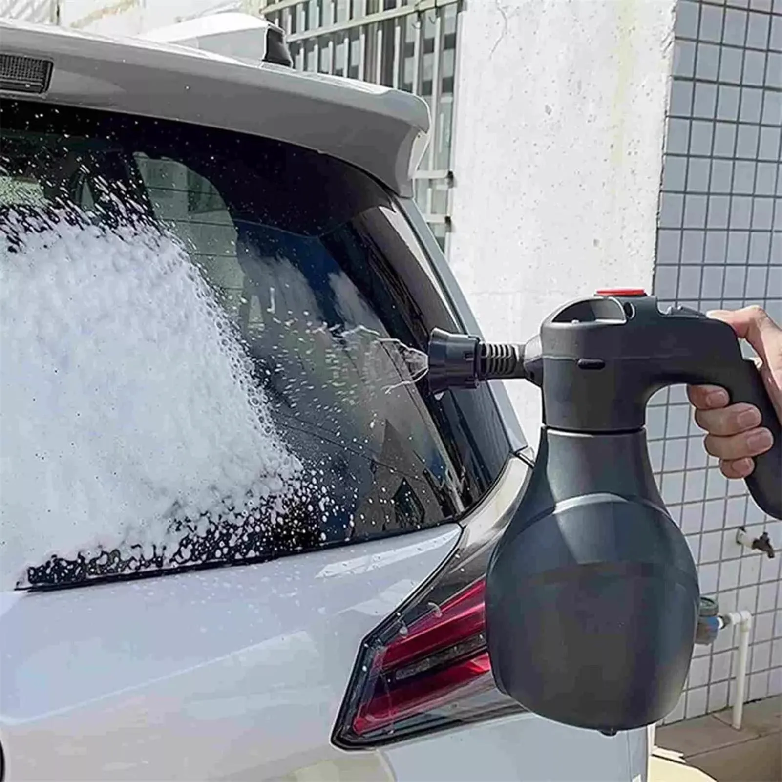 Electric Foam Sprayer for Car Wash Handheld Car Cordless Sprayer for Car Cleaning Beauty and Garden Use