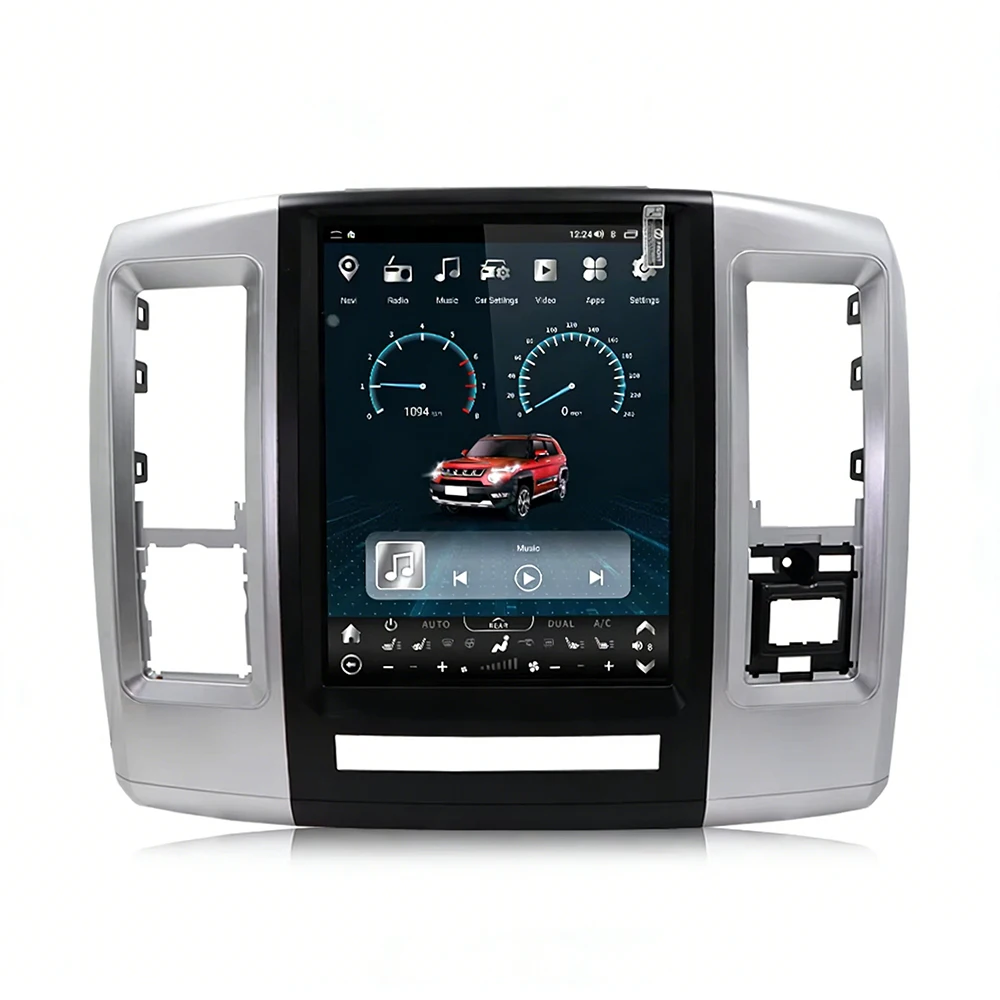 12.1 Inch Android 12 Car Radio DVD Stereo Player Ram 1500 2500 2008-2012 With GPS Navigation