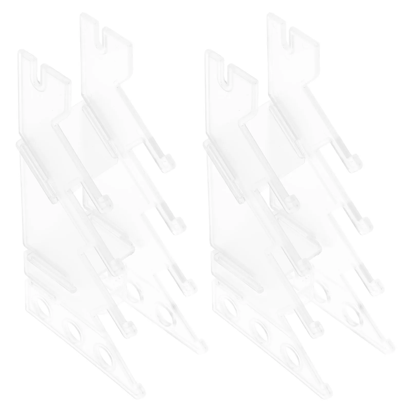 

2Pcs Plastic Finger Skateboard Stand Transparent Display Rack for Mini Longboards Organized Collection Shelf Home Office Decor