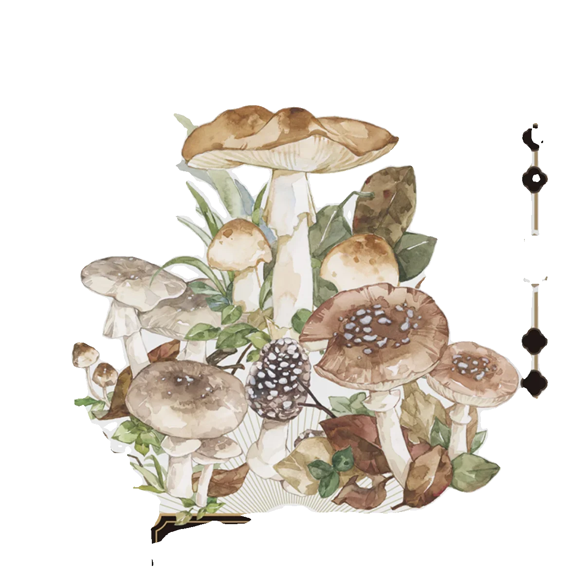 5Meter Cute Forest Mushroom Washitape PET Tape