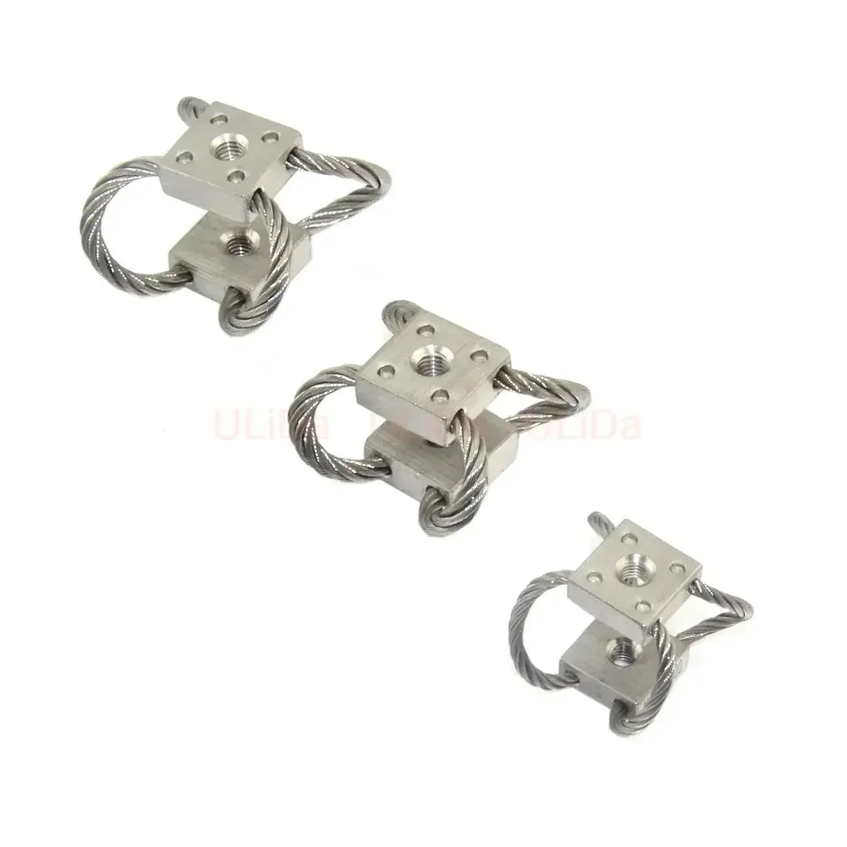 new Mini Stainless Steel Wire Rope Isolator RC UAV Drone Photography Shock Absorber Car Suction Cup Mount Gimbal Stabilizer view 2