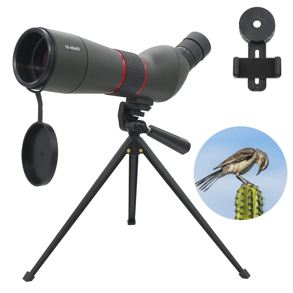 Telephoto High Definition Zoom Monocular Telescope Condenser Low Light Night Vision Large Diameter Birdwatching Mirror Mobile Ph