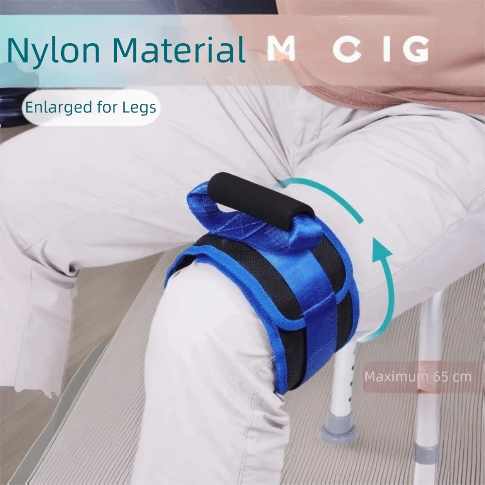 Lightweight Padded Grip Leg Lifter Strap Easy Assistance Loop Thigh Lifter Band Non-slip Comfortable Leg Assist Aid Elderly