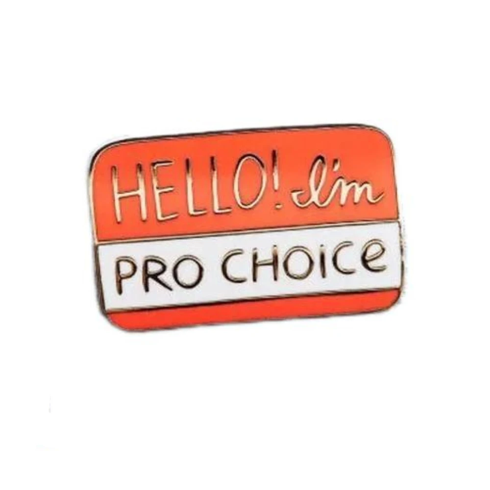 Pro-Choice Pin, Soft Enamel Pin, Feminist, Human Rights, Jewelry, Art, Artist, Gift