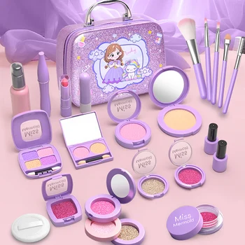 Kids Toys Simulation Cosmetics Set Pretend Makeup Toys Girls Play House Simulation Make…