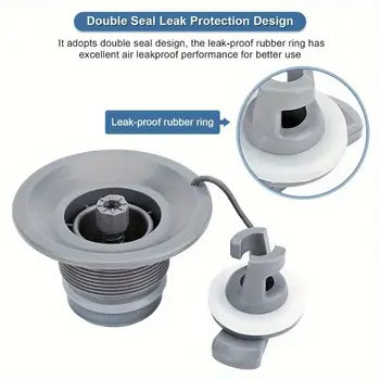 Náhradní díly pro lodní vzduchové ventily z PVC Lodní ventily Náhradní díly pro lodní vzduchové ventily z PVC Vhodné pro nafukovací čluny a kajaky 8 nejlepší prodej ventil nafukovací matrace - №7