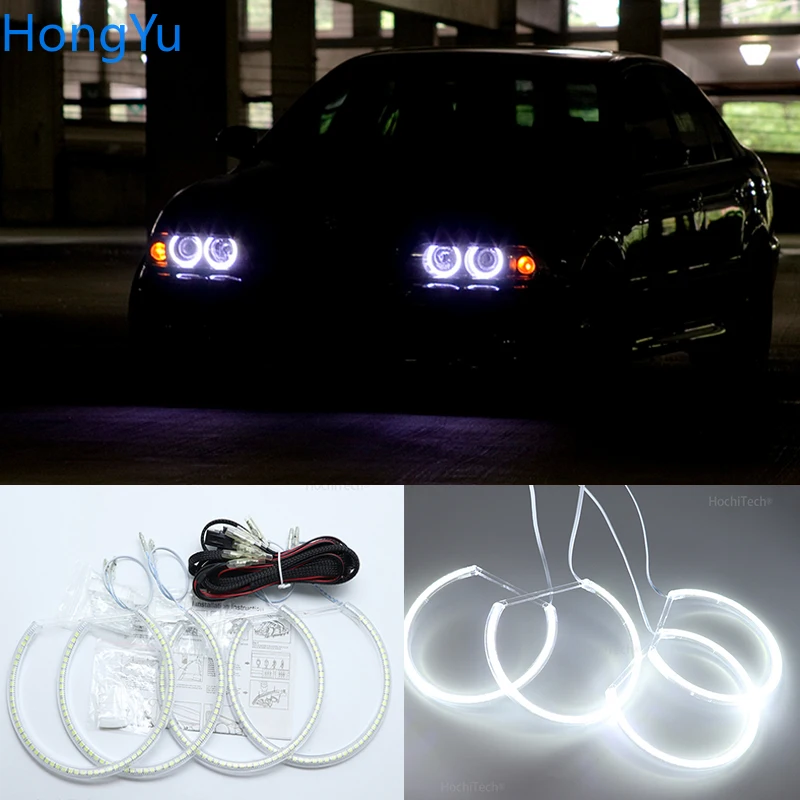 

Отличные ультра яркие Smd светодиодные кольца Angel Eyes для BMW 5 серии E39 OEM 2001 2002 2003