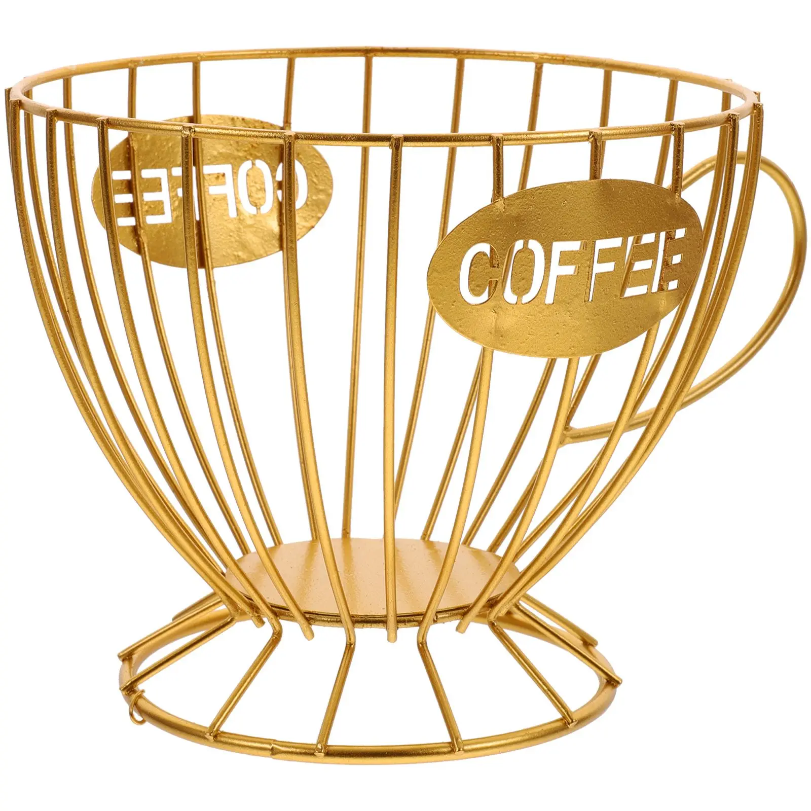 

Coffee Storage Basket Rack for Coffee Holder ganizer Fruit Snacks Metal Display Pod Kitchen Storage Box