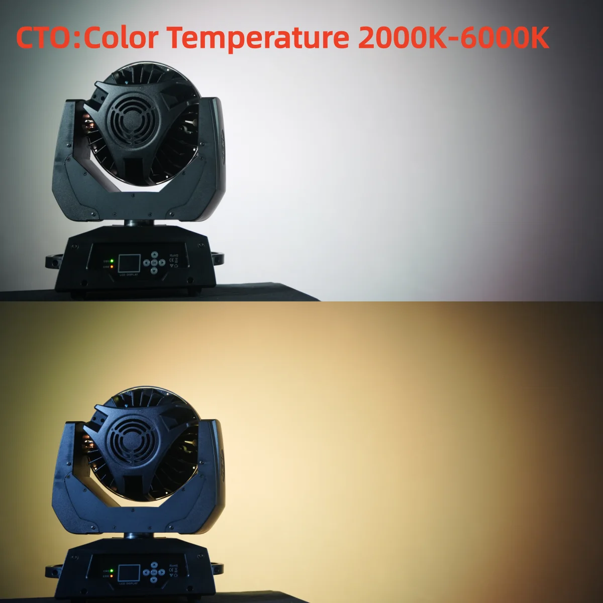 36x18W LED Zoom Wash Moving Head Licht RGBWA UV 6in1 Mit CTO Farbtemperatur DMX512 Bühnen-DJ-Bar-Beleuchtung – Detail 8
