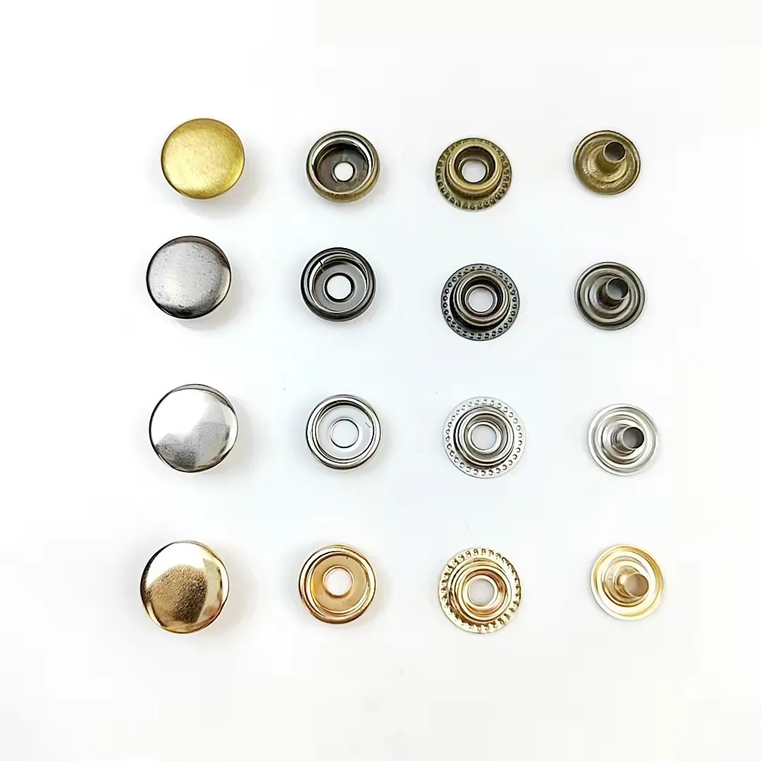 100pcs Metal Snap Fastener Kit 15mm Snap Button Press Stud Cap for Boat Canvas Bag Jacket Clothing Jeans Leather DIY Craft