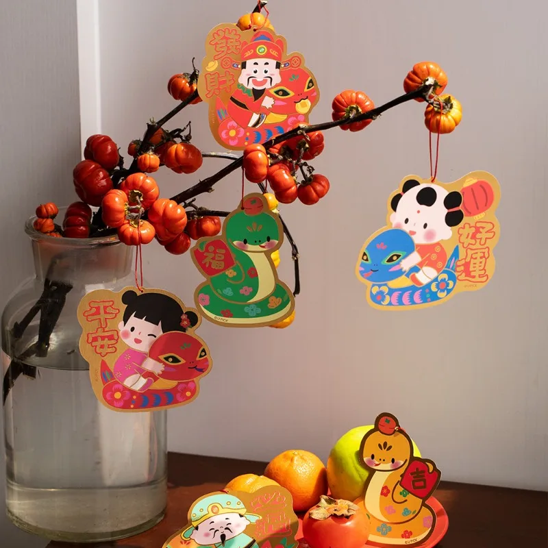 

Chinese New Year Decorations,2025 Snake Year Hanging Ornaments for Spring Festival Home Office Door Walls Tree Car Decor