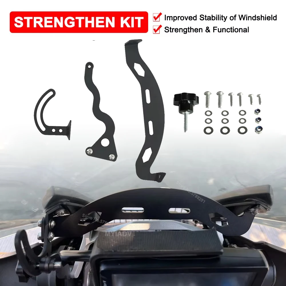 

Motorcycle Strengthen Windshield Mount Bracket Kit For BMW R1200GS R1250GS Adventure GS R1200 R1250 2014-2023 Windscreen Holder