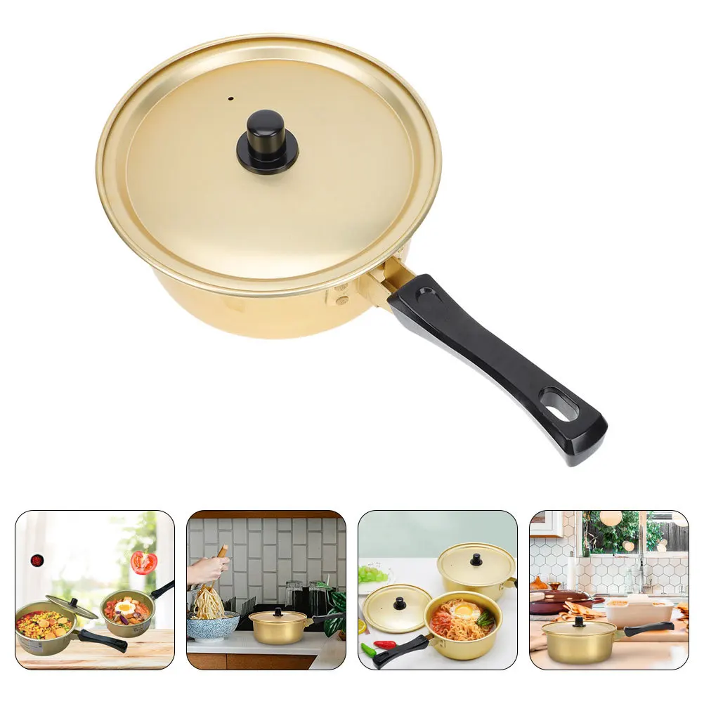 

Ramen Large Aluminum Soup For Kitchen Home Cooking With Lid Stew Pot Daily Use Stockpot Multi-Functional Boiling Cookware