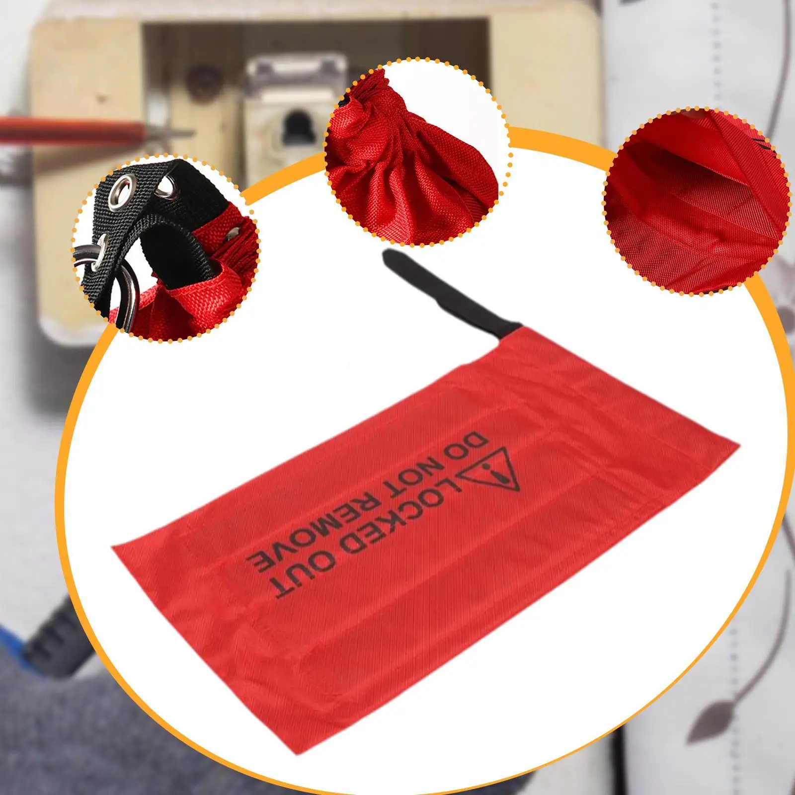 Borsa di blocco Borsa di blocco Efficace pratica Gestione della serratura affidabile Spina di grandi dimensioni e copertura di controllo del paranco