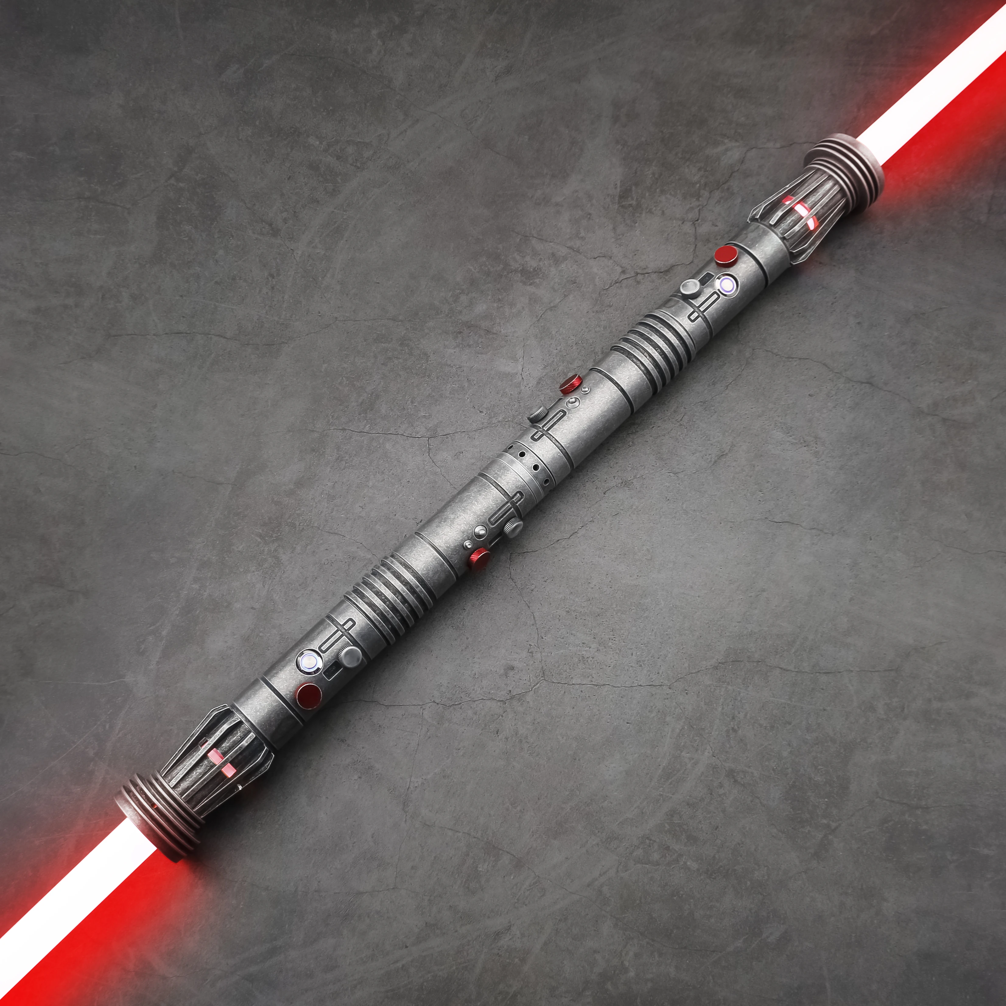 TXQSABER Speciale editie Darth maul Zwaar duelleren Lightsaber Bluetooth-bediening Kleuren Veranderende Blaster Cosplay Laserzwaard Speelgoed