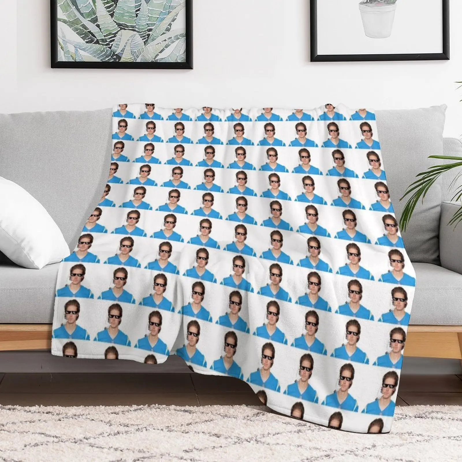 

Justin Herbert Throw Blanket Summer Vintage christmas decoration Decoratives Blankets