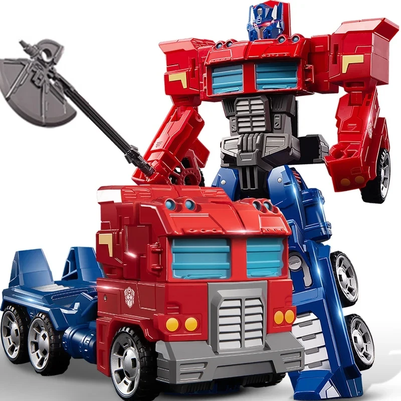 2IN1 Transformation Robot Toy Deformation Robot Car Boy Anime Model Transformation Optimus Prime Classic Action Figures Gift kid